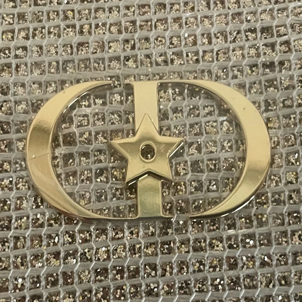 Authentic Dior Gold Woven Cosmetic Case. New. Comes With Box. - Picture 10 of 10